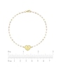 Thumbnail Image 3 of Engravable Heart Paperclip Chain Bracelet 14K Yellow Gold 7.5"