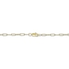 Thumbnail Image 4 of Engravable Three Hearts Paperclip Chain Bracelet 14K Yellow Gold 7.5"