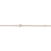 Thumbnail Image 2 of Engravable Heart-Shaped Initial Starburst Necklace 14K Rose Gold 18&quot;