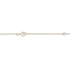 Thumbnail Image 1 of Engravable Heart-Shaped Initial Starburst Necklace 14K Yellow Gold 18"