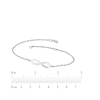 Thumbnail Image 7 of Engravable Infinity Symbol Diamond Accent Name Bracelet 10K White Gold 7.25"