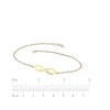 Thumbnail Image 7 of Engravable Infinity Symbol Diamond Accent Name Bracelet 10K Yellow Gold 7.25"