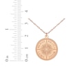 Thumbnail Image 7 of Diamond Accent Engravable Compass Necklace 14K Rose Gold 18&quot;