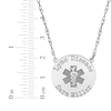 Thumbnail Image 4 of Medical Alert Notification Necklace 10K White Gold 18&quot;