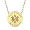 Thumbnail Image 1 of Medical Alert Notification Necklace 10K Yellow Gold 18&quot;