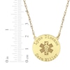 Thumbnail Image 4 of Medical Alert Notification Necklace 10K Yellow Gold 18&quot;