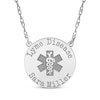 Thumbnail Image 1 of Medical Alert Notification Necklace Sterling Silver 18&quot;