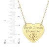 Thumbnail Image 3 of Heart-Shaped Medical Alert Notification Necklace 10K Yellow Gold 18"
