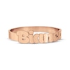 Thumbnail Image 3 of Bubble Print Name Ring 14K Rose Gold