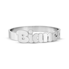 Thumbnail Image 3 of Bubble Print Name Ring Sterling Silver