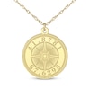 Thumbnail Image 0 of Compass Coordinates Necklace 14K Yellow Gold 18"