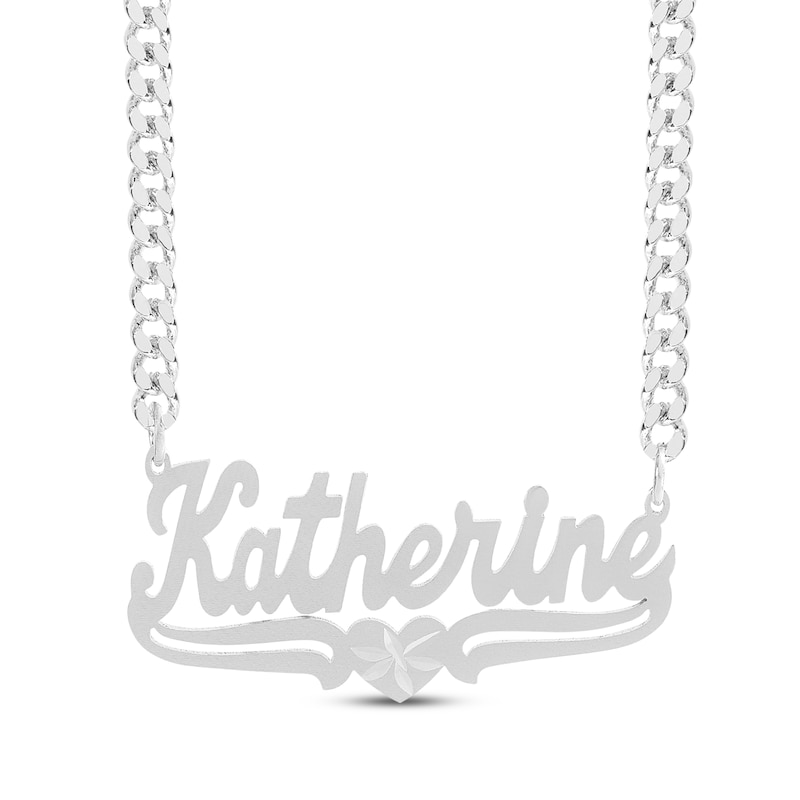 Main Image 1 of Script Name Necklace Sterling Silver 18&quot;