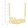 Thumbnail Image 1 of Script Name Necklace 14K Yellow Gold 18"