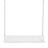 Thumbnail Image 1 of Name & Diamond accent Bar Necklace Sterling Silver 18&quot;