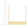 Thumbnail Image 2 of Name & Diamond accent Bar Necklace 14K Yellow Gold 18&quot;