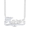 Thumbnail Image 0 of Diamond Script Name Necklace 1/20 ct tw Sterling Silver 18"