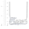 Thumbnail Image 1 of Diamond Script Name Necklace 1/20 ct tw Sterling Silver 18"