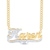 Thumbnail Image 0 of Diamond Script Name Necklace 1/20 ct tw 14K Yellow Gold 18"