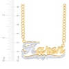 Thumbnail Image 1 of Diamond Script Name Necklace 1/20 ct tw 14K Yellow Gold 18"