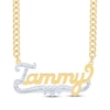 Thumbnail Image 1 of Diamond Script Name Necklace 1/20 ct tw 14K Yellow Gold 18&quot;