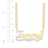 Thumbnail Image 2 of Diamond Script Name Necklace 1/20 ct tw 14K Yellow Gold 18&quot;