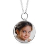 Thumbnail Image 1 of Small Round Photo Charm Necklace Sterling Silver 18&quot;