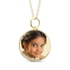 Thumbnail Image 0 of Small Round Photo Charm Necklace 10K Yellow Gold 18"