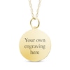 Thumbnail Image 1 of Small Round Photo Charm Necklace 10K Yellow Gold 18"