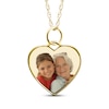 Thumbnail Image 0 of Small Heart Photo Charm Necklace 10K Yellow Gold 18"