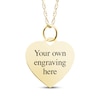 Thumbnail Image 1 of Small Heart Photo Charm Necklace 10K Yellow Gold 18"