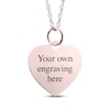 Thumbnail Image 1 of Small Heart Photo Charm Necklace 10K Rose Gold 18"