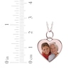 Thumbnail Image 2 of Small Heart Photo Charm Necklace 10K Rose Gold 18"