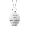 Thumbnail Image 2 of Small Oval Photo Charm Necklace Sterling SIlver 18&quot;