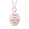 Thumbnail Image 2 of Small Oval Photo Charm Necklace 10K Rose Gold 18&quot;