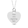 Thumbnail Image 2 of Medium Heart Photo Charm Necklace 10K White Gold 18&quot;