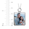 Thumbnail Image 3 of Medium Rectangle Photo Charm Necklace 10K White Gold 18&quot;