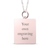 Thumbnail Image 2 of Medium Rectangle Photo Charm Necklace 10K Rose Gold 18&quot;