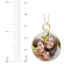 Thumbnail Image 3 of Medium Round Photo Charm Necklace 10K Yellow Gold 18&quot;