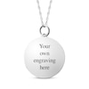 Thumbnail Image 2 of Medium Round Photo Charm Necklace 10K White Gold 18&quot;