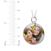 Thumbnail Image 3 of Medium Round Photo Charm Necklace 10K White Gold 18&quot;