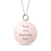 Thumbnail Image 2 of Medium Round Photo Charm Necklace 10K Rose Gold 18&quot;