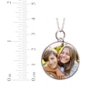 Thumbnail Image 3 of Medium Round Photo Charm Necklace 10K Rose Gold 18&quot;