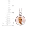 Thumbnail Image 3 of Small Round Rope Edge Photo Charm Necklace 10K Rose Gold 18&quot;