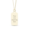 Thumbnail Image 2 of Men's Photo Dog Tag Necklace 10K Yellow Gold 22&quot;