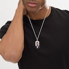 Thumbnail Image 3 of Men's Photo Dog Tag Necklace 10K White Gold 22"