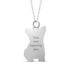 Thumbnail Image 2 of Pet Outline Charm Necklace Sterling Silver 18&quot;