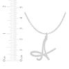 Thumbnail Image 2 of Diamond Initial Necklace 5/8 ct tw Sterling Silver 18&quot;