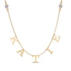 Thumbnail Image 1 of Diamond Station Name Necklace 1/8 ct tw 14K Yellow Gold 18&quot;