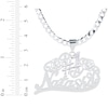 Thumbnail Image 2 of #1 & Script Name Necklace Sterling Silver 18&quot;