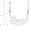 Thumbnail Image 2 of Name & Wings Quinceañera Curb Chain Necklace Sterling Silver 18&quot;